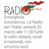 Radio Ufita e tutte le Radio d’Italia, unite per far fronte all’emergenza coronavirus!