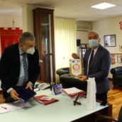 Provincia, il presidente Biancardi ha fatto visita al Comando dei Vigili del Fuoco di Avellino