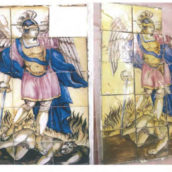 I Carabinieri restituiscono il pannello di San Michele Arcangelo del comune di Contrada a sette anni dal furto