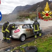 Sant’Angelo A Scala, incendio ad un’autovettura in transito: malore per una donna alla guida