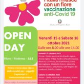Campagna Vaccinale anti-Covid, Open Day 15 e 16 ottobre