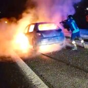 Incendio sull’autostrada A16: intervento tempestivo dei Vigili del Fuoco di Avellino